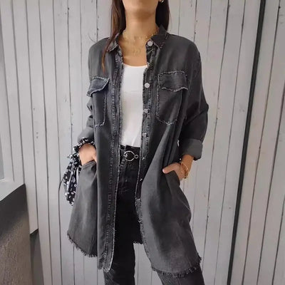 Nora | Denim Overhemdjas