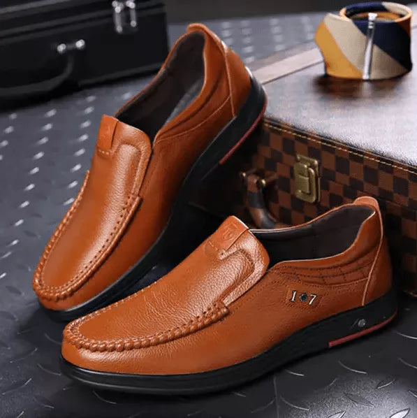 Lukas schoenen | heren leren casual loafers